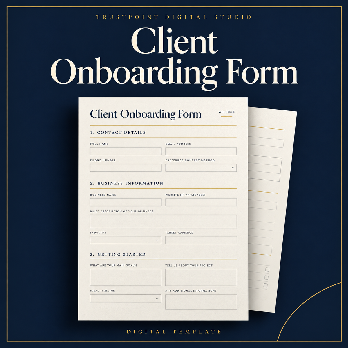 Client Onboarding Form document cover preview