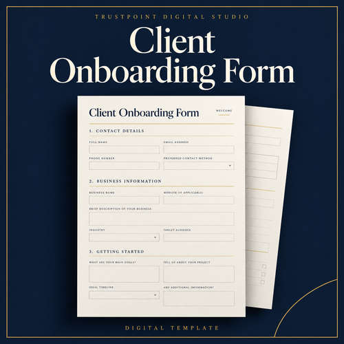 Client Onboarding Form document cover preview