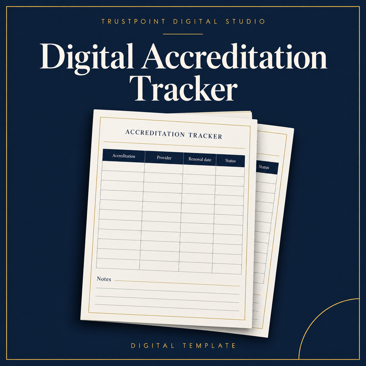 Digital Accreditation Tracker document cover preview
