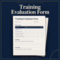 Training Evaluation Form document cover preview