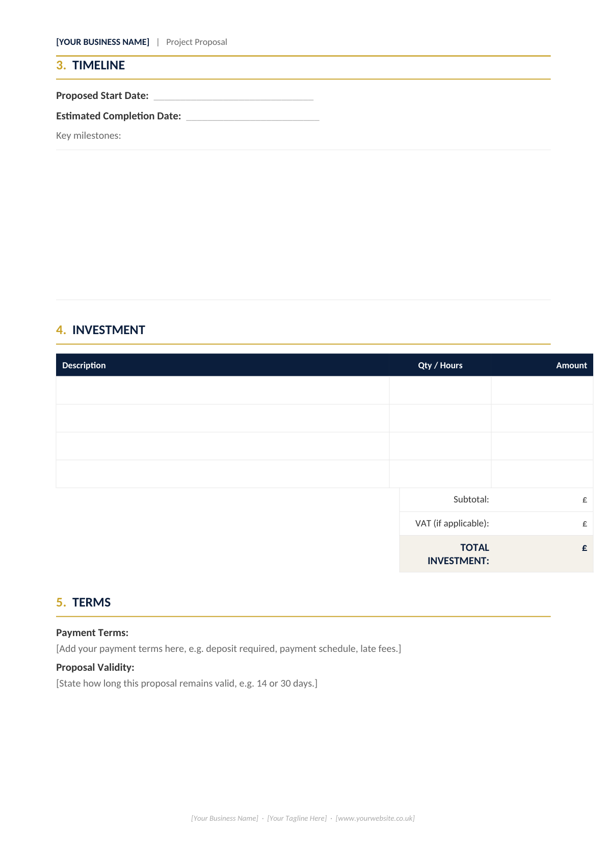 Project Proposal Template