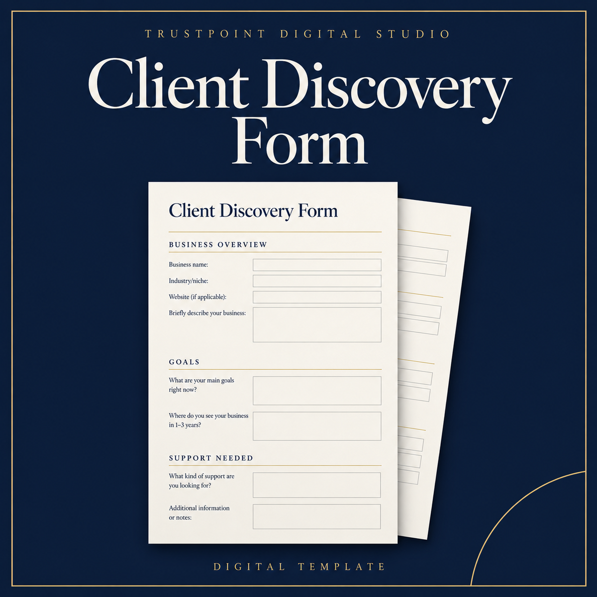 Client Discovery Form  document cover preview